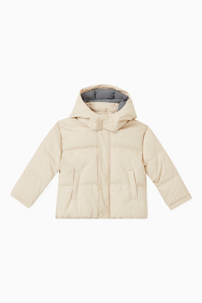 

Plain Puffer Jacket in Polyester, Neutral