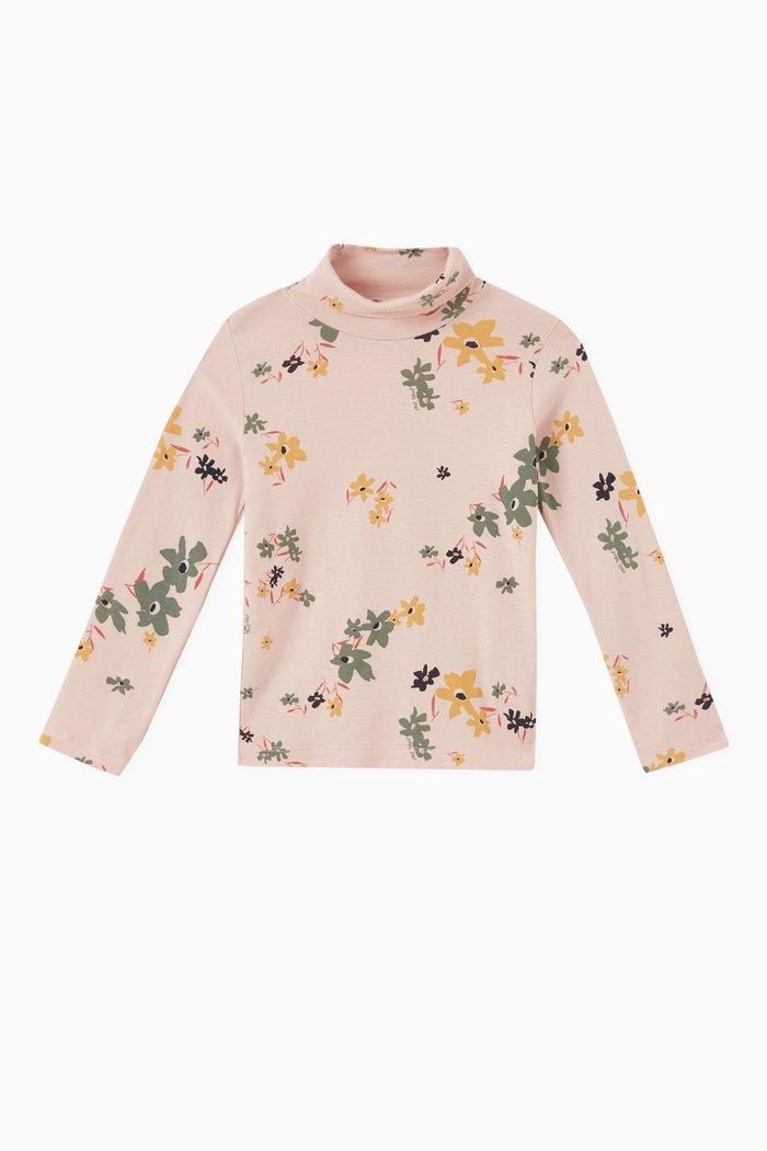 

Floral Shirt in Cotton, Pink
