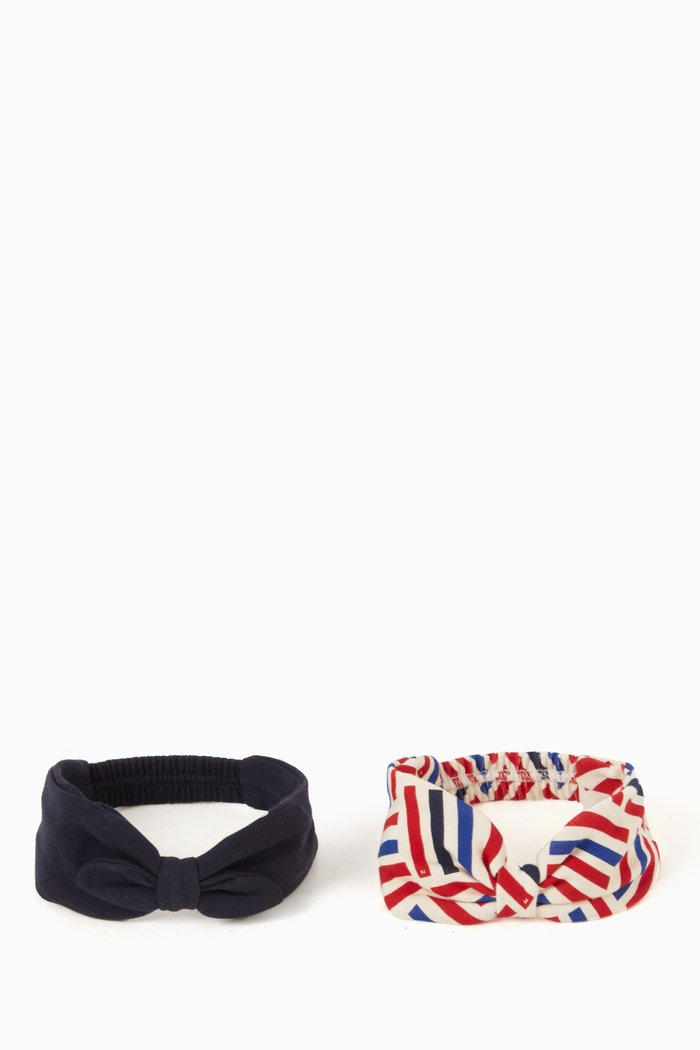 

Bow Headband in Cotton, Set of 2, Multicolour