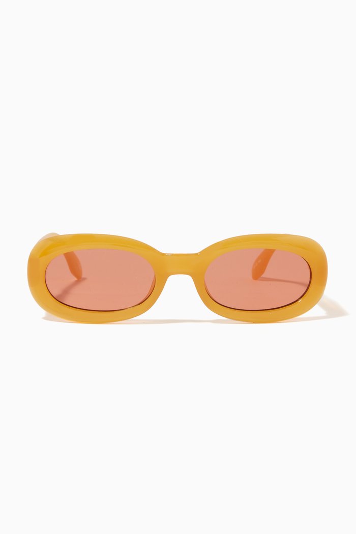 Outta Trash Sunglasses in BPA-free Plastic, Yellow