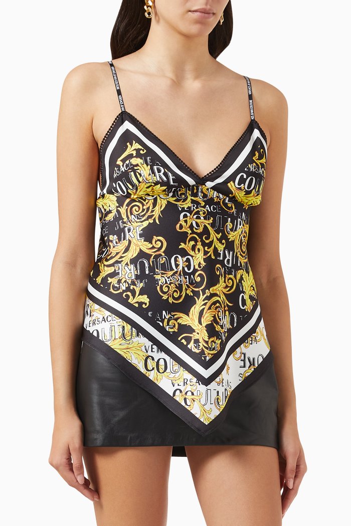 

Placed Logo Top in Nylon, Black