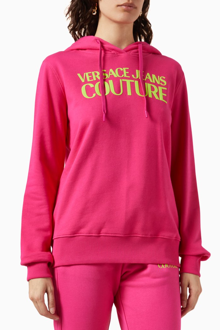 

Logo Hoodie in Fleece, Pink