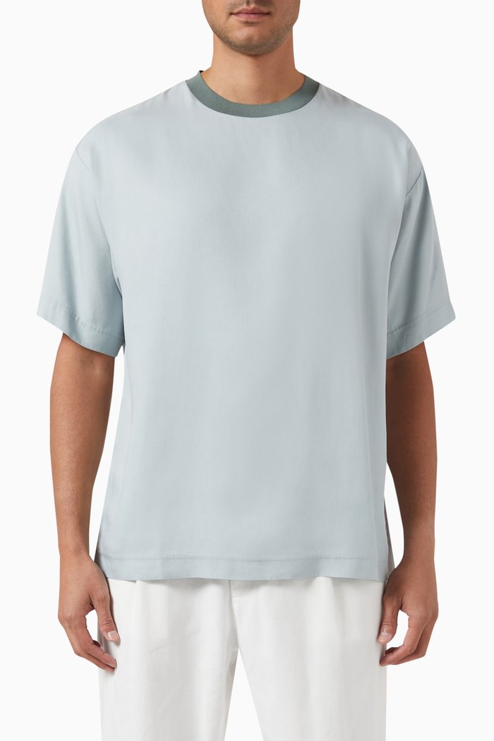 

Oversized T-shirt in Lyocell, Green