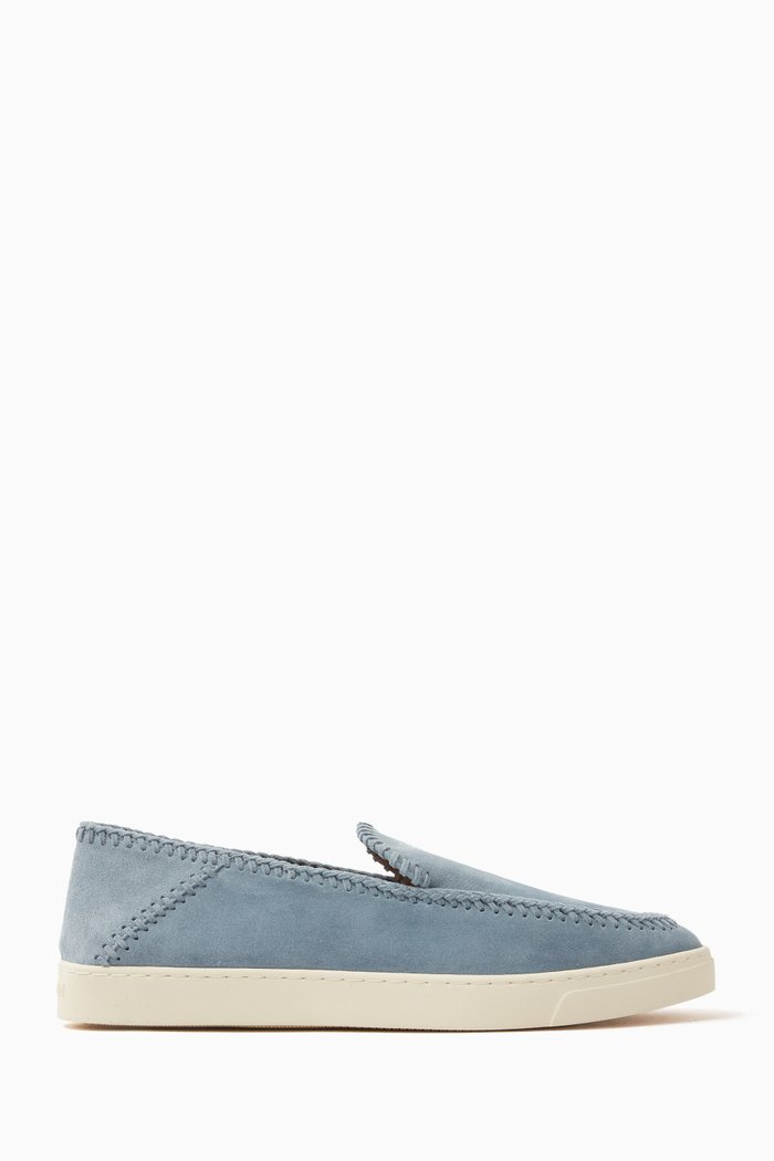 

Slip-on Sneakers in Suede, Blue