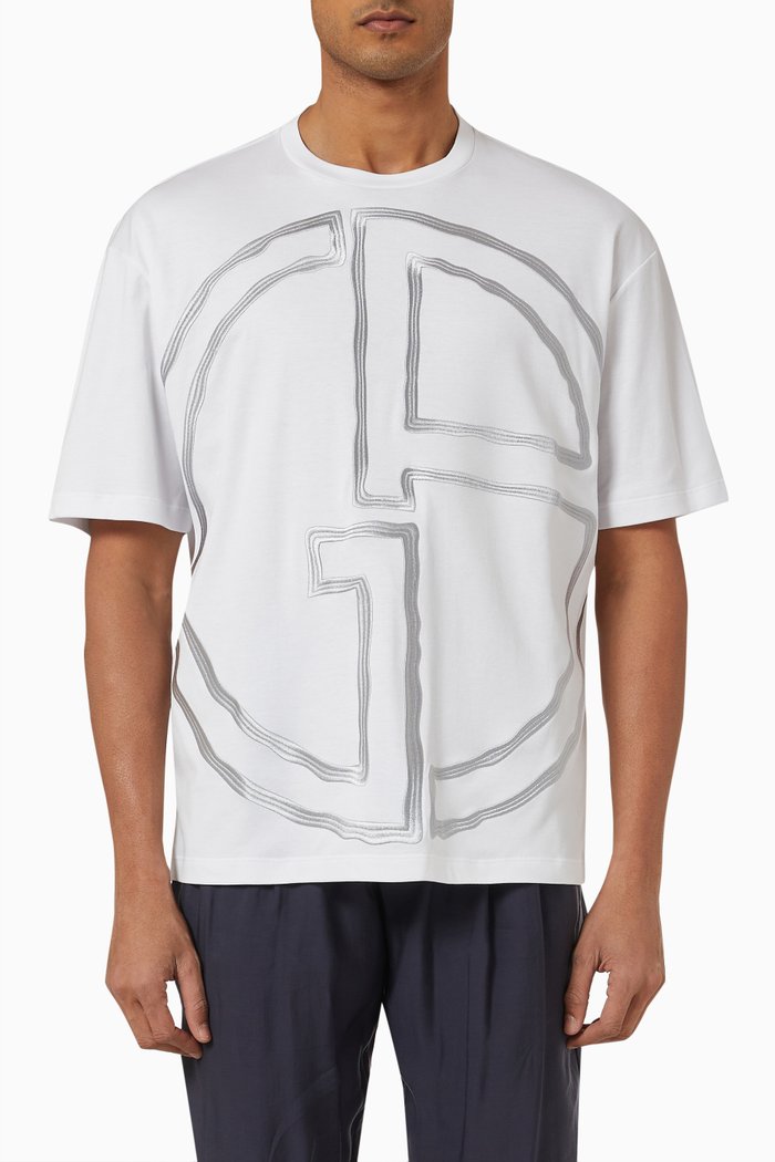 

Logo T-shirt in Cotton Jersey, White