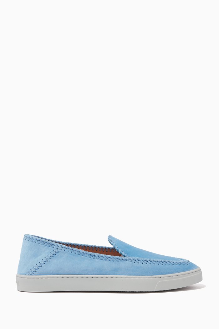 

Slip-on Sneakers in Velvet, Blue