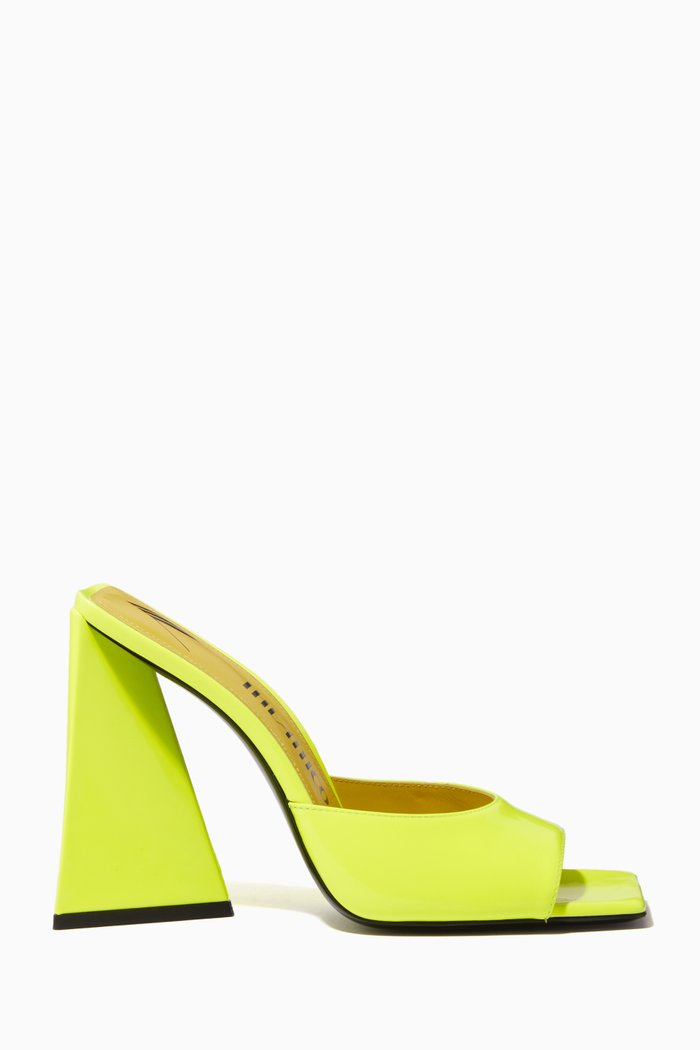 

Devon 115 Mules in Leather, Yellow