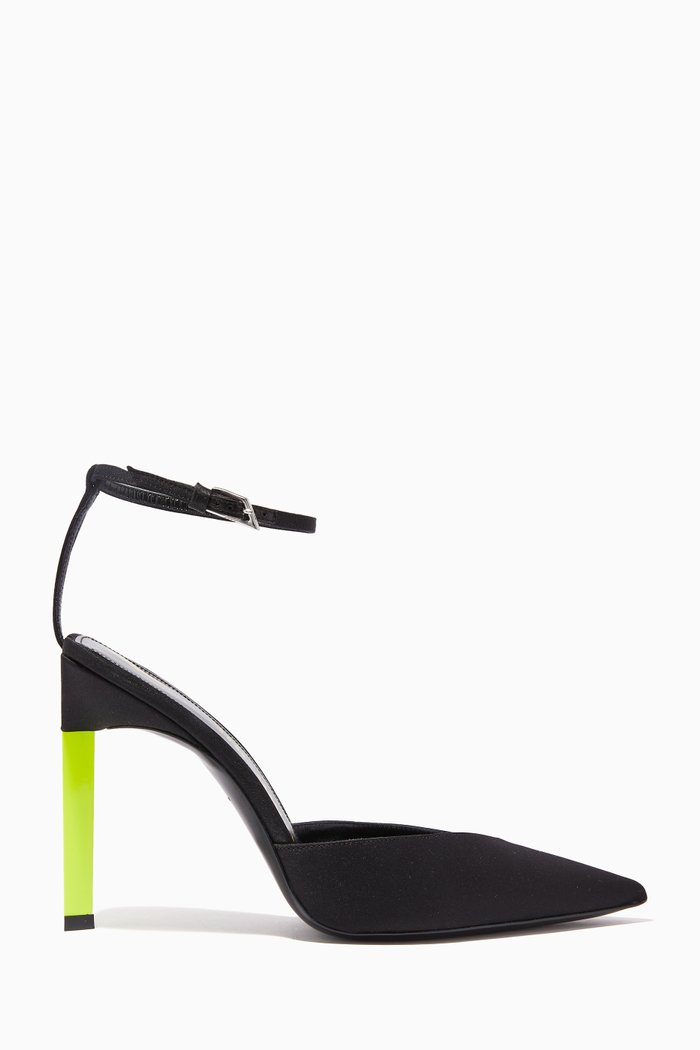 

Perine 105 Slingback Pumps in Satin, Black