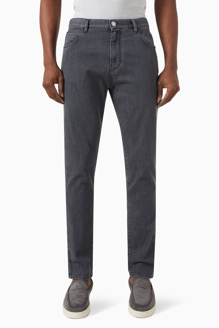 

Tapered Jeans in Denim, Black