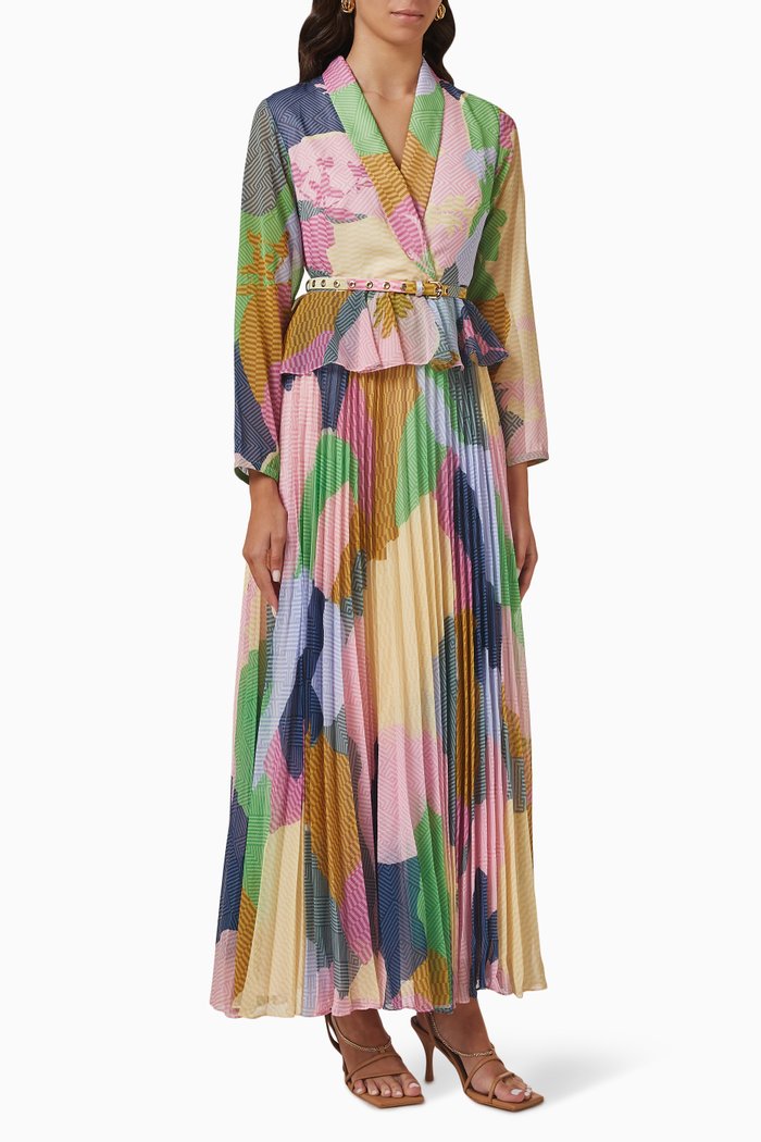 

Malt Maxi Dress in Organza-chiffon, Blue