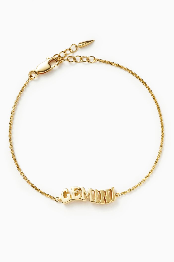 

Zodiac Gemini Bracelet in 18kt Gold-plated Vermeil