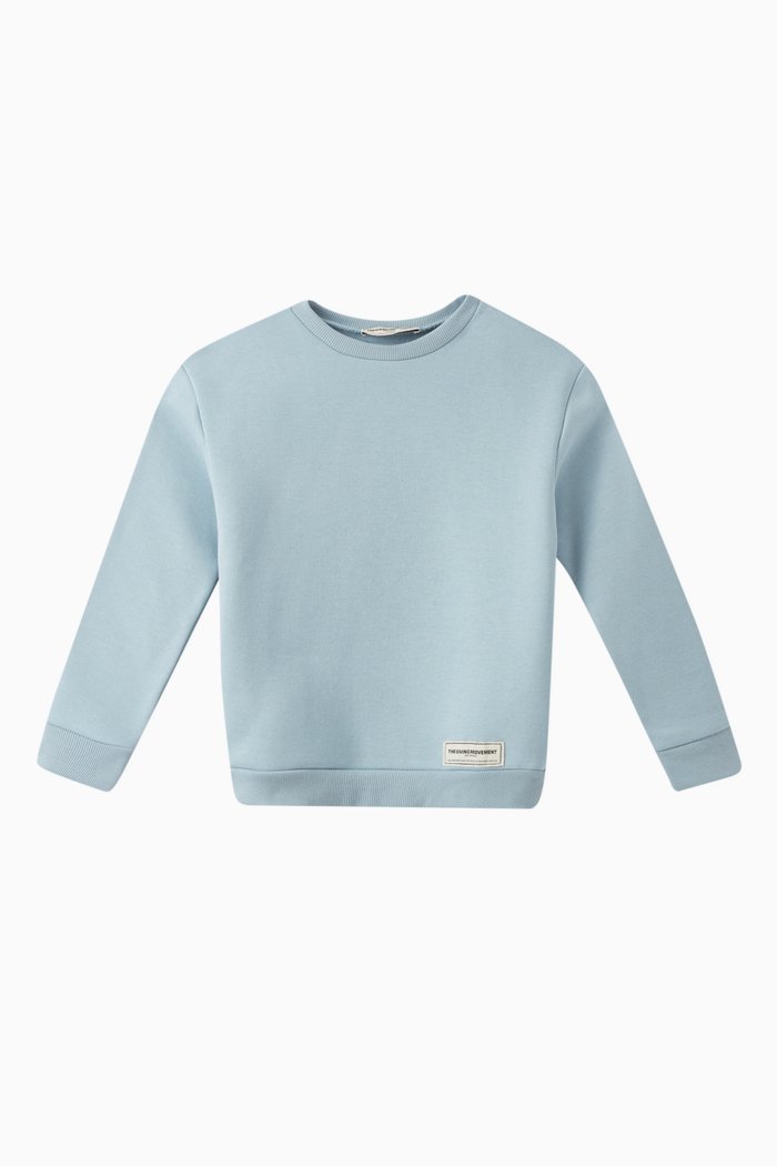 

Logo Sweatshirt in Cotton, Blue