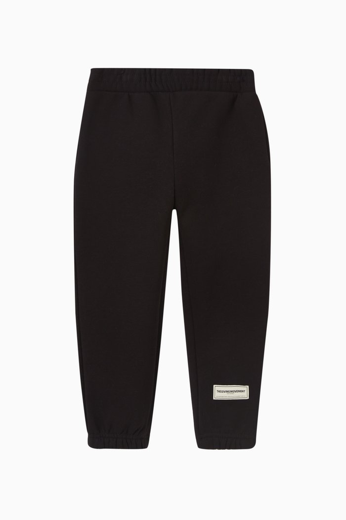 

Logo Sweatpants in Organic Cotton, Black
