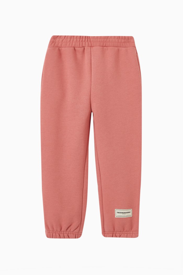 

Logo Sweatpants in Organic Cotton, Pink