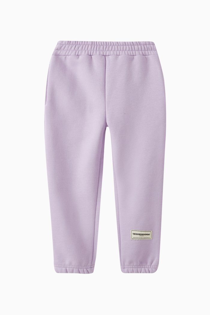 

Logo Sweatpants in Organic Cotton, Purple