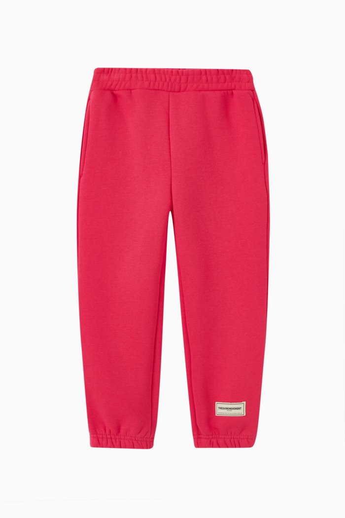 

Logo Sweatpants in Organic Cotton, Pink