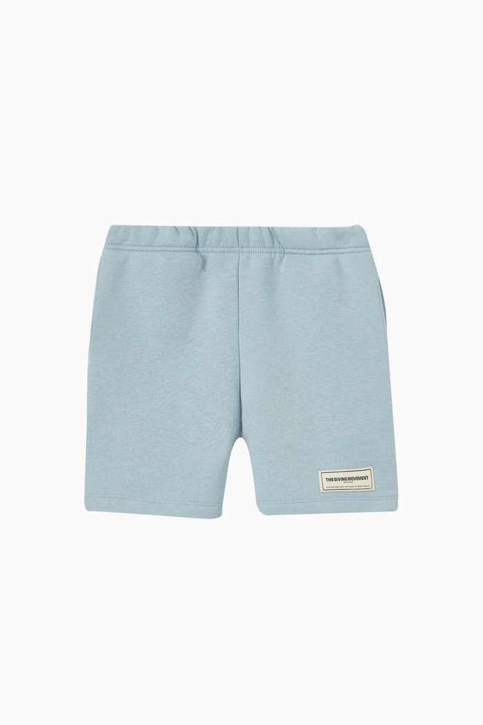 

Shorts in Organic Fleece Cotton, Blue