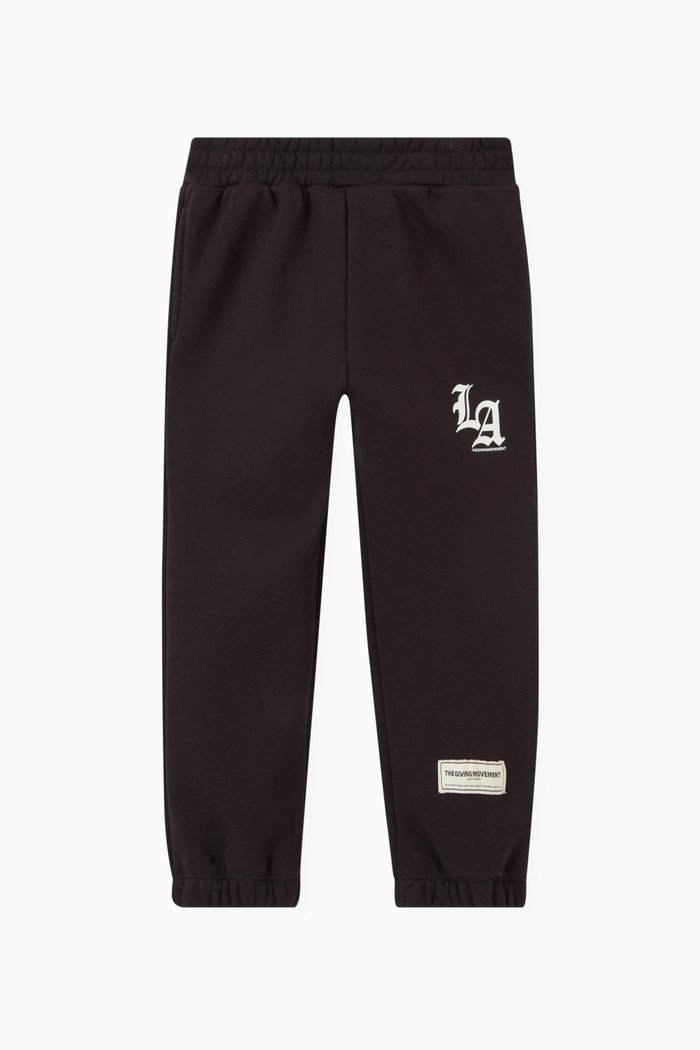 

Logo Lounge Joggers in Organic Cotton, Black