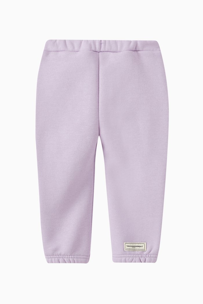 Lounge Sweatpants in Organic Fleece, Purple