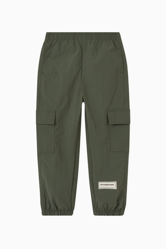 Cargo Pants in Nylon, Green