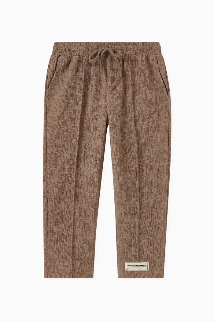 

Straight-fit Pants in RE-CRINK100©, Neutral