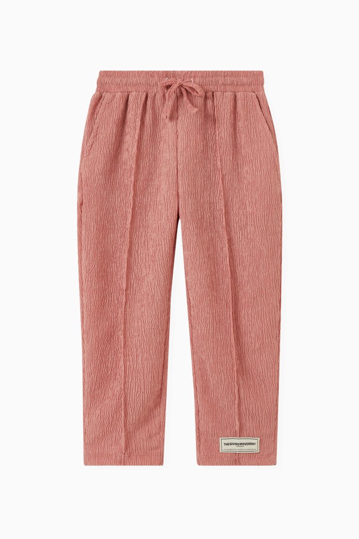 

Straight-fit Pants in RE-CRINK100©, Pink