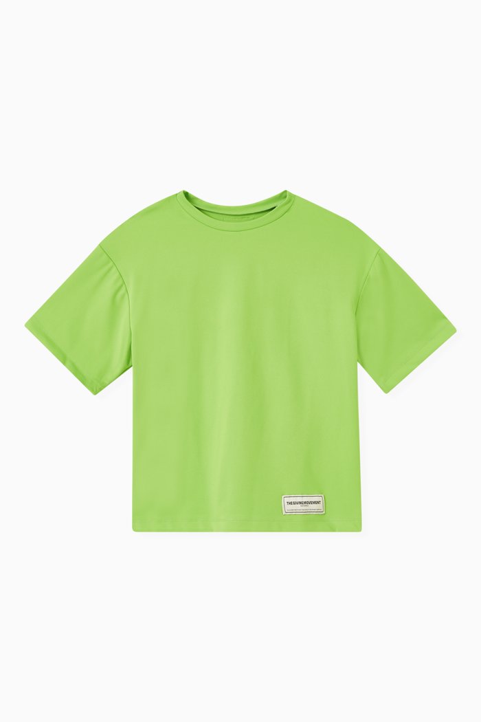 

Logo Oversized T-shirt in SOFTSKIN100©, Green