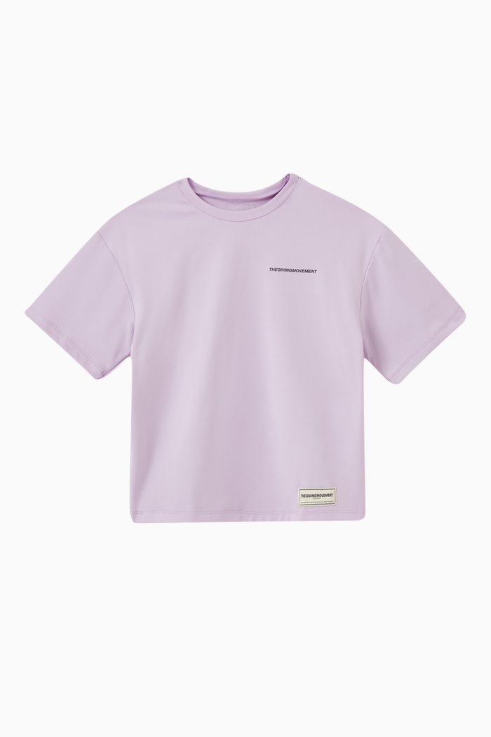 

Vertical Logo Oversized T-shirt in SOFTSKIN100©, Purple