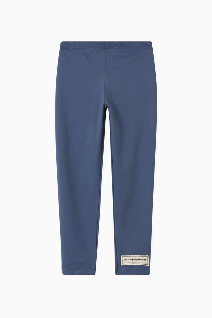 

SOFTSKIN100© Logo Leggings in Recycled Blend, Blue