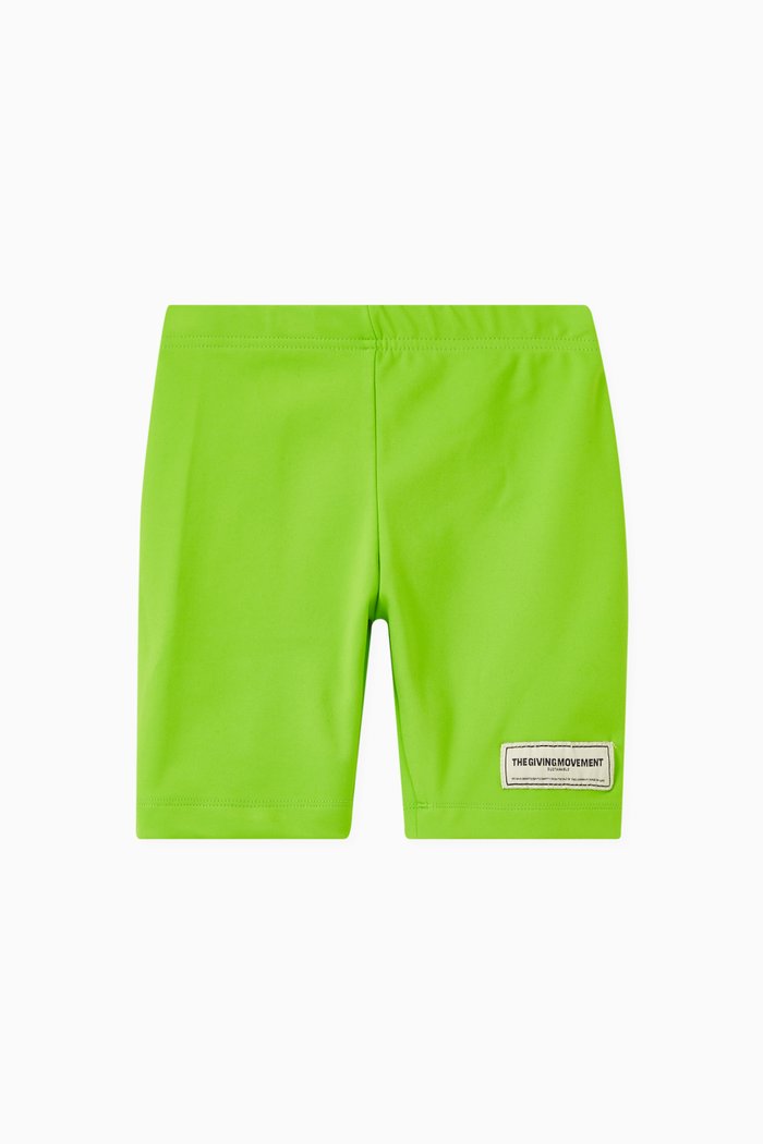 

Softskin100© Biker Shorts in Recycled Nylon, Green