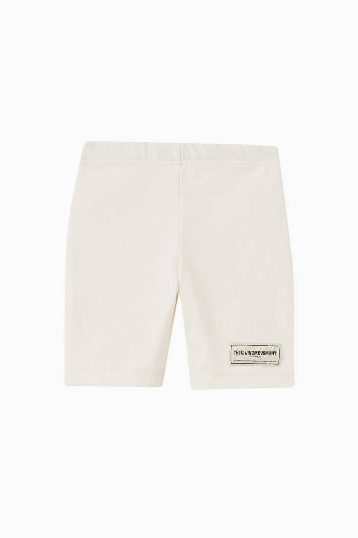 Softskin100© Biker Shorts in Recycled Nylon, Neutral