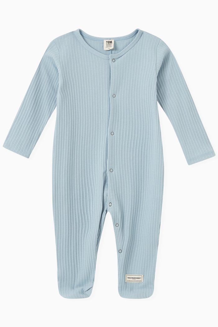 

Logo Sleepsuit in COTTONRIB100©, Blue