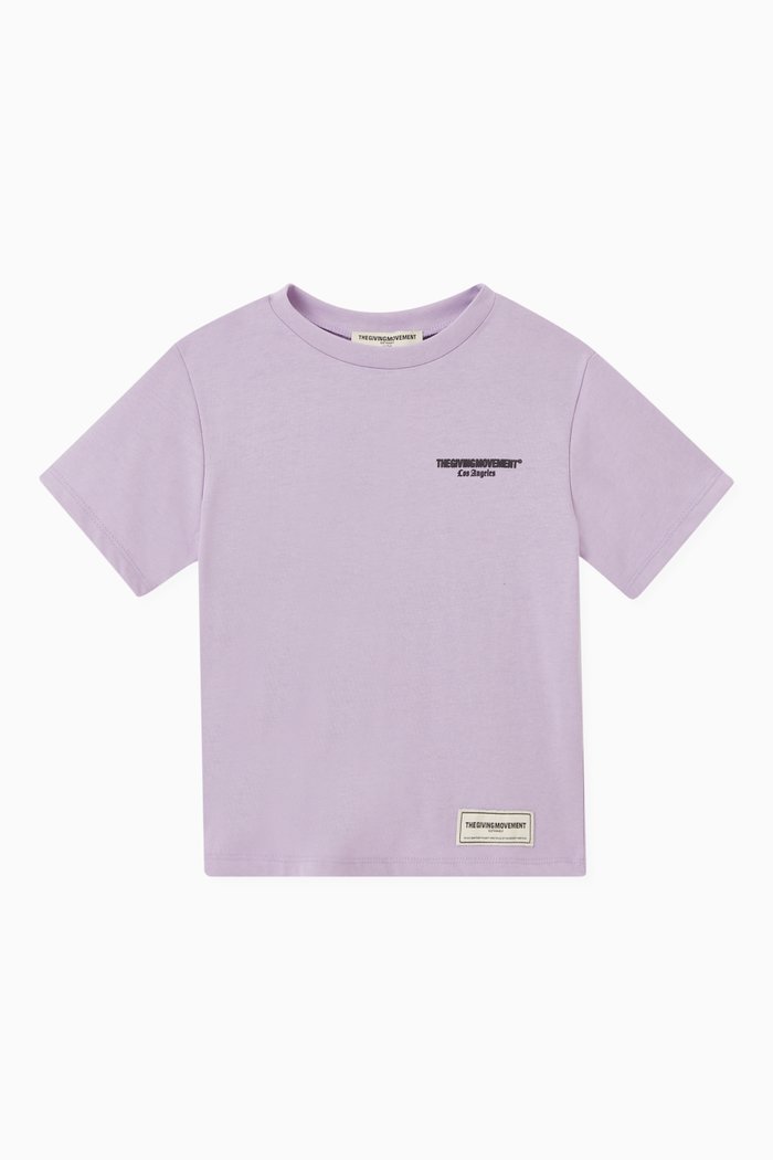 

La Regular COTTONSEY100© T-shirt in Organic Cotton Blend, Purple