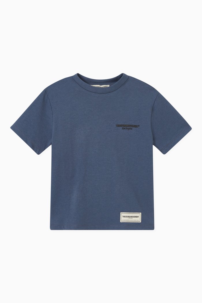

La Regular COTTONSEY100© T-shirt in Organic Cotton Blend, Blue