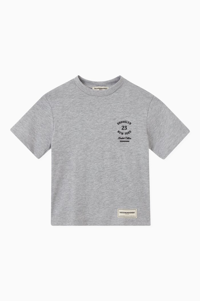 

NY Regular COTTONSEY100 T-shirt in Organic Cotton Blend, Grey