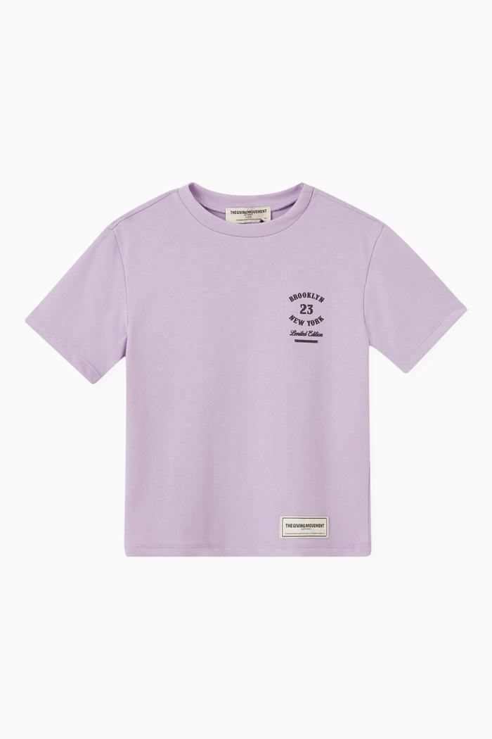 

NY Regular COTTONSEY100 T-shirt in Organic Cotton Blend, Purple