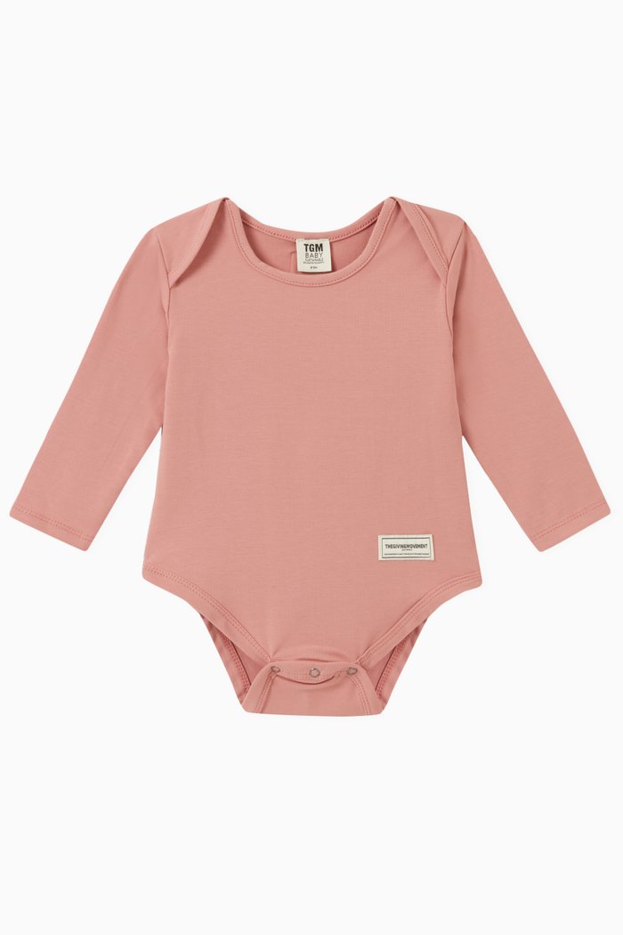 

Logo Bodysuit in COTTONSEY100©, Pink