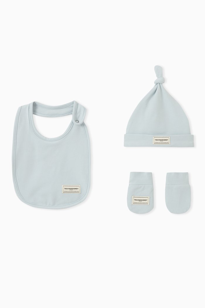 

Logo Hat Set in Organic Cotton, Blue