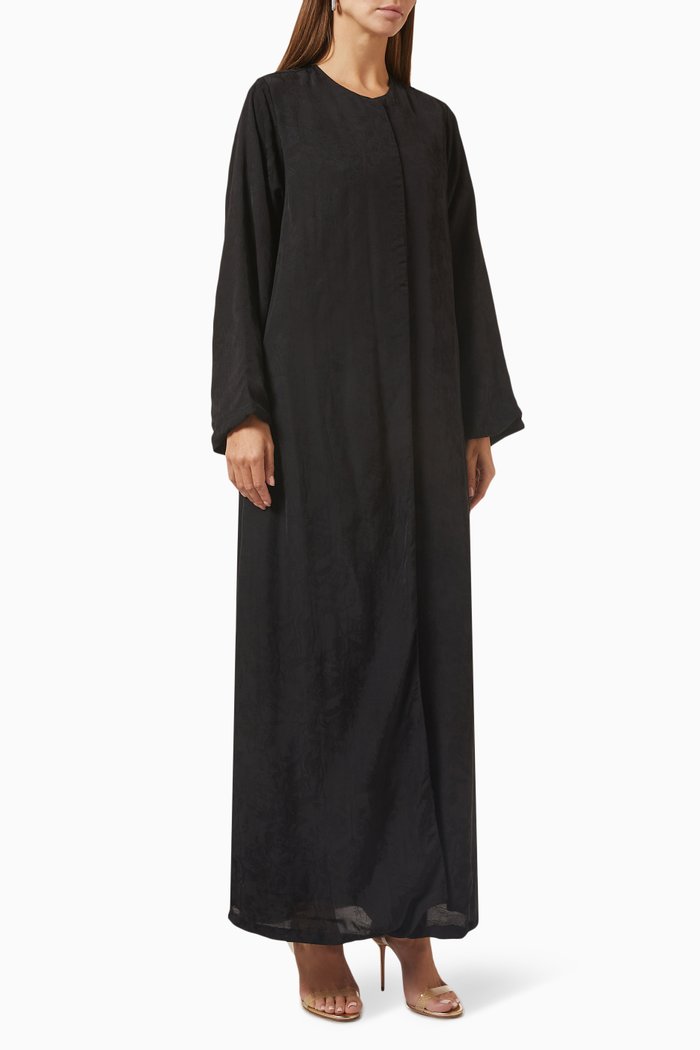 Long-sleeve Abaya, Black