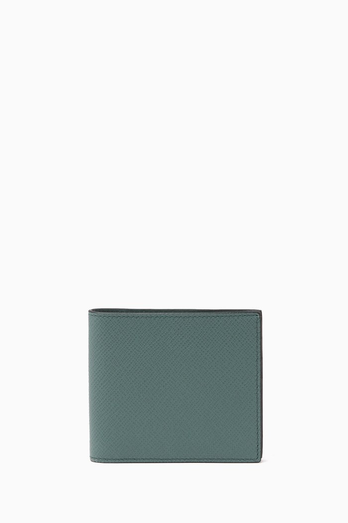 

Panama 6cc Wallet in Crossgrain Calf Leather, Green