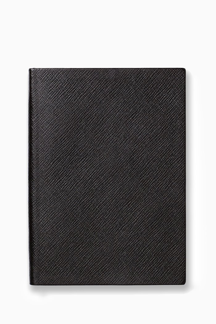 Notebook in Panama Leather, Black