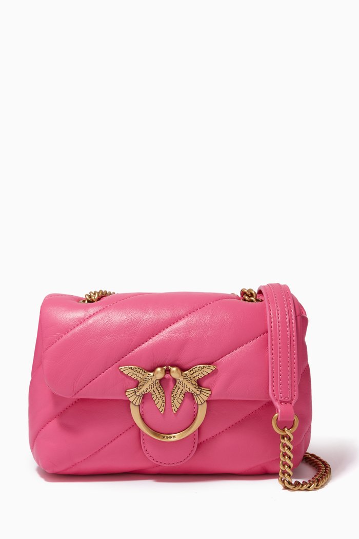 

Mini Love Puff Bag in Maxi Quilt Nappa, Pink