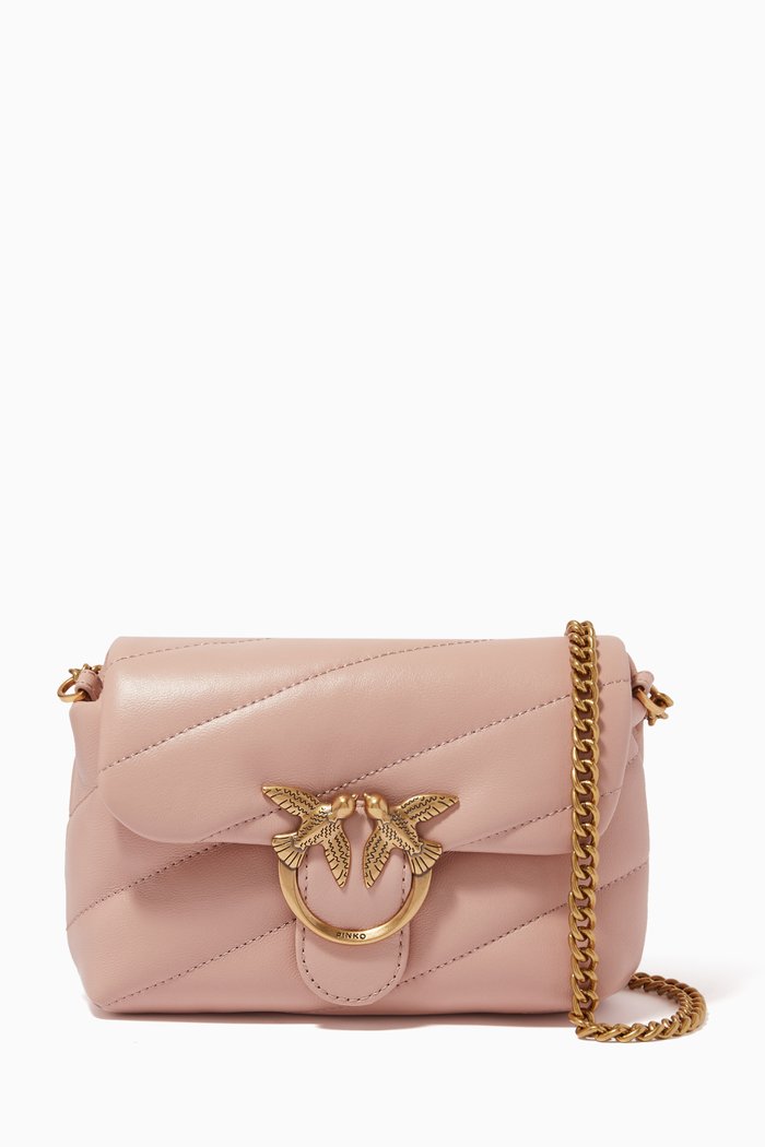 

Baby Love Puff Bag in Maxi Quilt Nappa, Pink