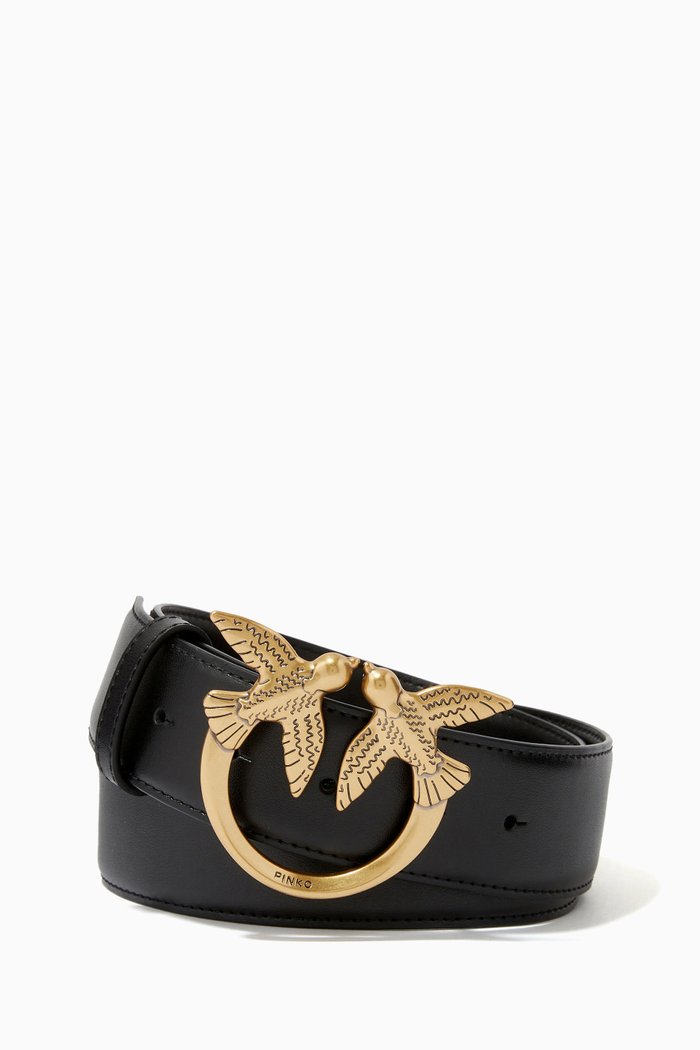 

Love Berry H3 Belt in Smooth Leather, Black