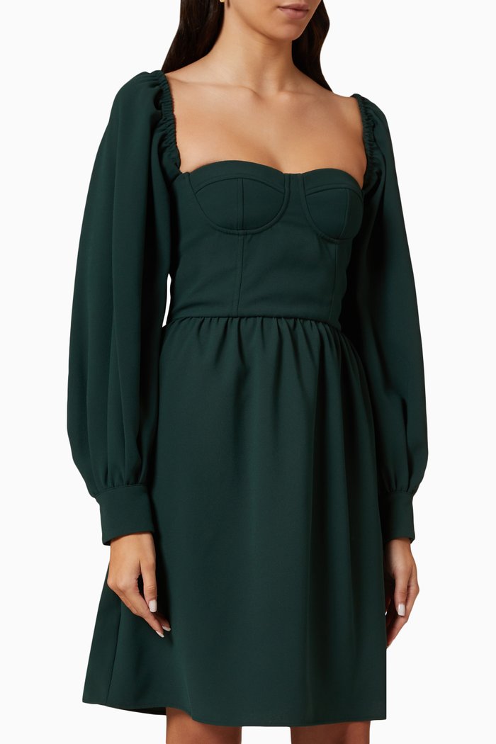 

x Hala Algharawi Olimpo Mini Dress, Green