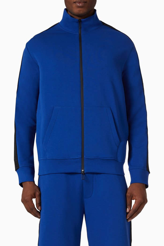 

Logo-print Sweatshirt in Cotton-blend, Blue