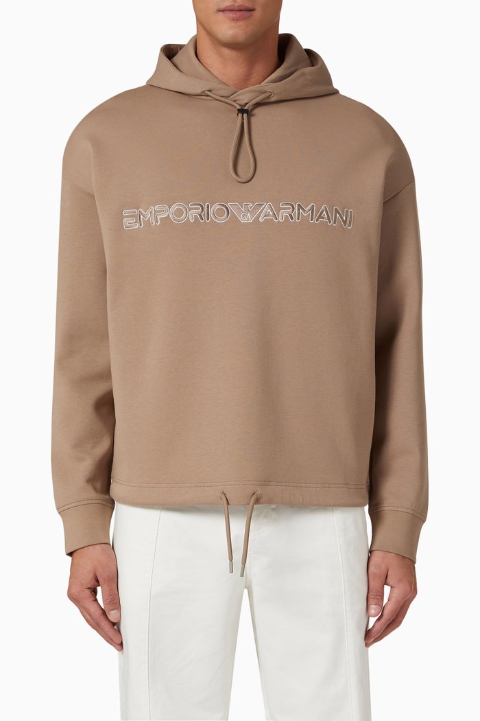 

Logo Hoodie in Fleece, Neutral