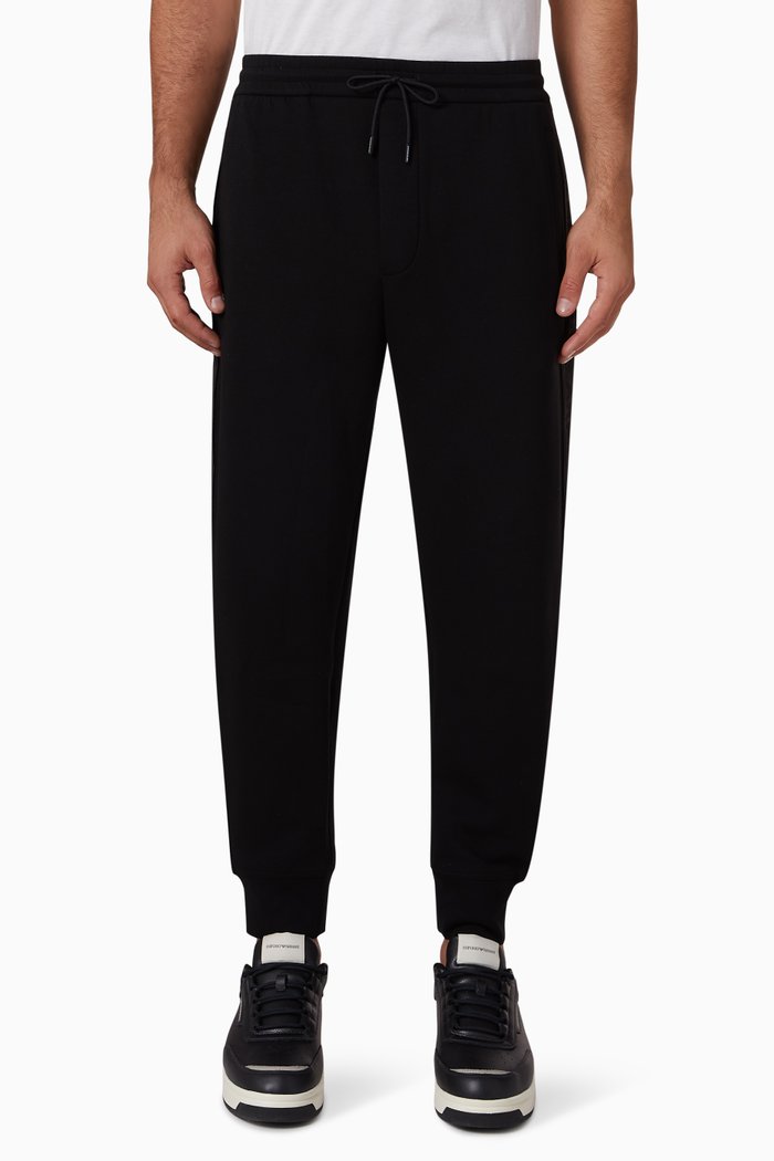 

Logo Tape Sweatpants in Cotton-blend, Black