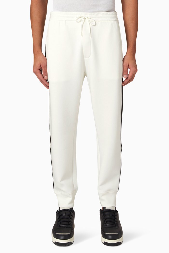 

Logo Tape Sweatpants in Cotton-blend, White