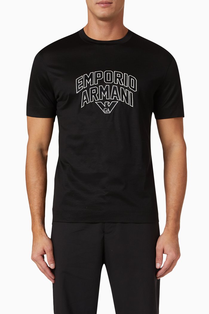 

Logo T-shirt in Cotton Jersey, Black